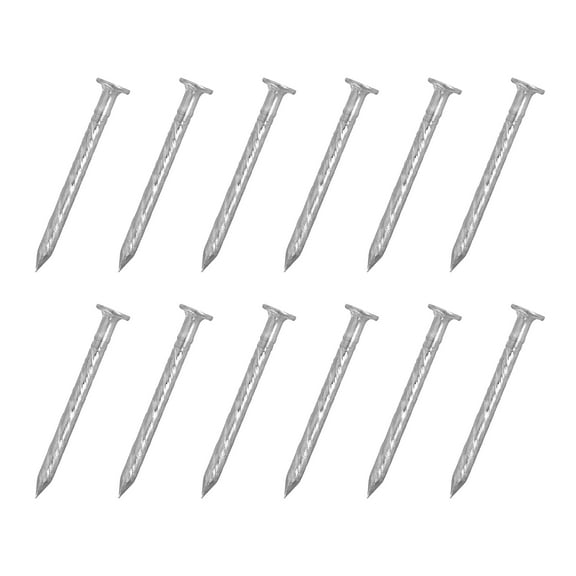 Uxcell 25 Pack Fence Deck Nails, 1 Inch 304 Stainless Steel Spiral Deck Nail, Silver