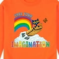 thumbnail image 3 of Pete The Cat - Flying Box Free Your Imagination - Mens Crew Fleece, 3 of 7