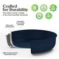 thumbnail image 3 of Country Kitchen Pots and Pans Cookware Set, 16-Piece, Ceramic Coated, Removable Handle, Denim, 3 of 9