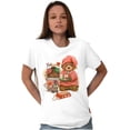 thumbnail image 5 of Cute Christmas Morning Teddy Bear Women's Graphic T Shirt Tees Brisco Brands S, 5 of 5