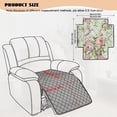 thumbnail image 3 of FOR U DESIGNS Hummingbird Floral Print Recliner Chair Covers, Anti-Slip Recliner Cover Waterproof Armless Reclining Slipcover Durable Furniture Protector, Reclining Sofa Slipcover for Pets Kids, 3 of 6