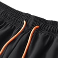 thumbnail image 5 of Besolor Running Shorts for Men Lightweight Quick Dry Athletic Workout Elastic Waist Drawstring Shorts with Zipper Pockets(3X-Large,Black), 5 of 7