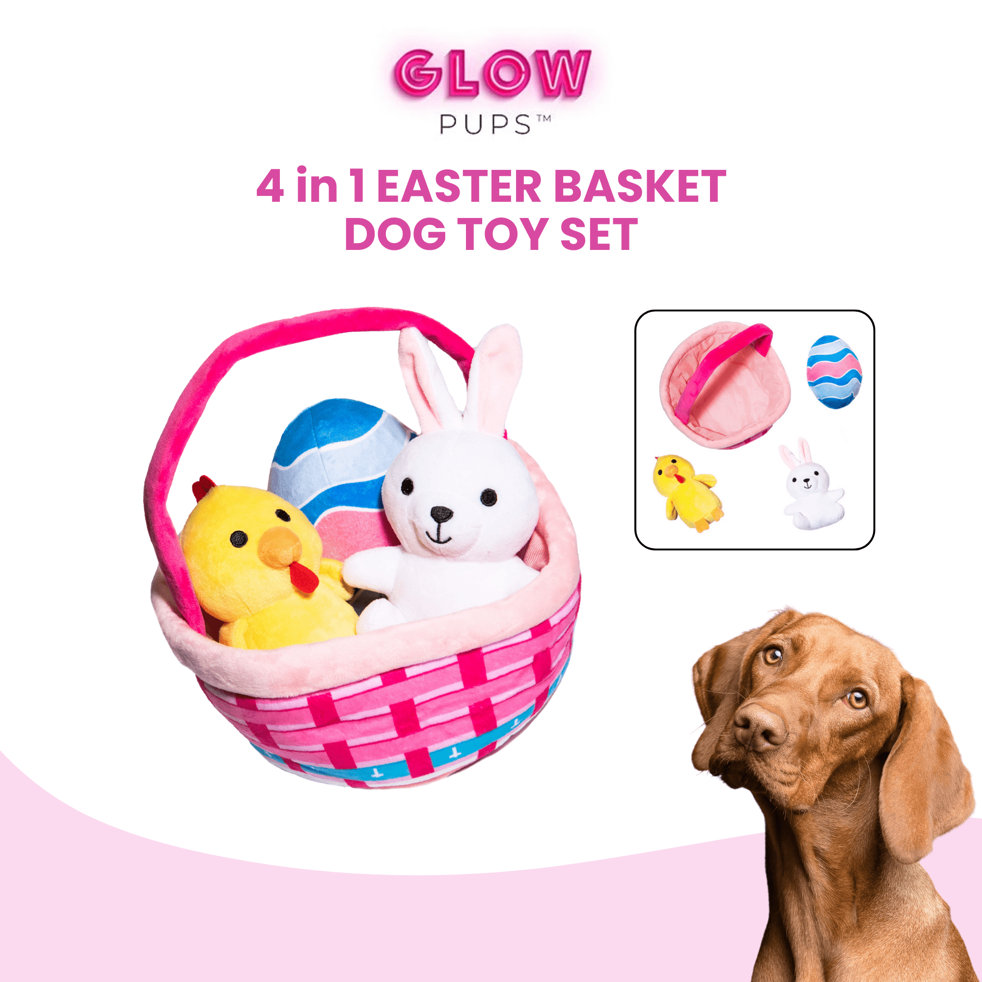 Easter Basket Dog Toy
