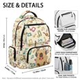 thumbnail image 5 of FUIALDOLG Musical Note Pattern Padded Breathable Straps Book Bag for School Travel, Waterproof Multi-Pocket 600D Polyester School Bookbag, 5 of 10
