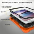 thumbnail image 7 of XYX Case for Samsung Galaxy Tab S2 9.7 inch SM-T810/SM-T815 with 360 Degree Rotating, Hand Strap, Shoulder Strap, Orange, 7 of 7