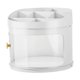 thumbnail image 5 of Caja organizadora de maquillaje, joyero, caja de cosméticos para escritorio, cajón organizador Grande y Blanco, 5 of 9