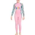 thumbnail image 1 of Muebles multicolores Traje de buceo Mangas largas y pantalones Mono de traje de baño para Snorkel Surfing Aplicable a todas las temporadas Rosa XXL sidaley OD003660-05, 1 of 7