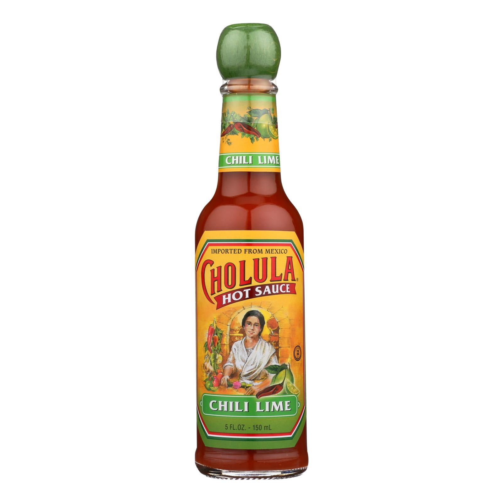PACK OF 3Cholula Hot Sauce Chili Lime 5 Fl oz.
