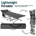 thumbnail image 4 of Zone Tech Folding Camping Cot Bed for Adults & Kids Outdoor Accessories, 4 of 8