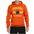 thumbnail image 2 of Wild Bobby City of Indiana IND Basketball Fantasy Fan Sports Unisex Hoodie Sweatshirt, Orange, Large, 2 of 5