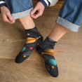 thumbnail image 3 of Naloa Solar System Paper Art Ankle Socks for Women Non Slip Socks No Show Socks Classic Low Cut Casual Socks Casual Socks, 3 of 7