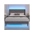 thumbnail image 1 of Zocalo Base de Cama Queen Size | Cama con Almacenamiento, Respaldo Ajustable  | Gris, 1 of 1