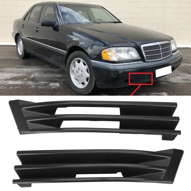 1 Par De Cubiertas De Gancho De Remolque Para Parachoques Delantero Izquierdo Y Derecho 2028800105 2028800405 Aptas Para MercedesBenz