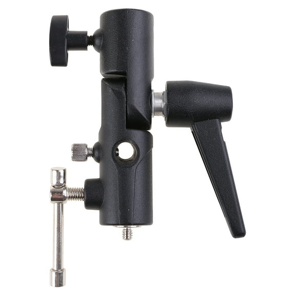 JUNTEX Flash Bracket Hot Shoe Holder Light Stand Mount Adapter for Tripod Photography