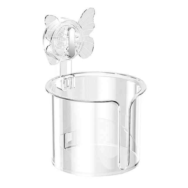 Suction Cup Paper Holder Wall Mounted Bathroom Storage Organizer For Tissue
