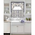 thumbnail image 3 of Boho Ethnic Swag Curtains for Living Room/Bedroom Windows, Vintage Shabby Southwest Floral Motifs Kitchen Curtains and Valances Set 36 Inch Length, Light Filtering Swags Valance Curtain Panels, 3 of 5