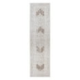 thumbnail image 2 of World Rug Gallery Transitional Bohemian Weather Resistant Reversible Indoor/Outdoor Area Rug - Beige 2'x7', 2 of 7