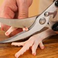thumbnail image 3 of Kitchen Scissors, Poultry Scissors, Stainless Steel Kitchen Shears, Kitchen Scissors with Non-Slip Handle, for Cutting Chicken, Bones, Fish, Meat, Vegetables 24.5*5.5CM, 3 of 5