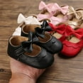 thumbnail image 6 of Baby Girls Mary Jane Flats with Bowknot Soft Sole Cute Non-Slip Toddler Infant First Walker Princess Dress Shoes (0-18 Months) Black S, 6 of 6