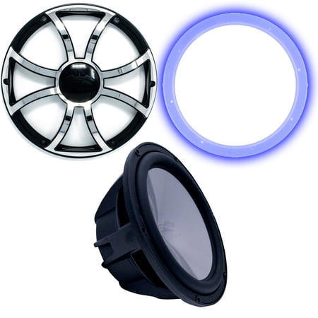 Wet Sounds Revo 12  Subwoofer  Grill  & RGB LED Ring - Black Subwoofer & Black Grill With Steel Inserts - 2 Ohm price history on PriceWatchPro