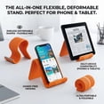thumbnail image 4 of Ultra Thin Foldable Silicone Phone Tablet Stand, Adjustable Portable Universal Desktop Holder For Home Office Travel Bed, 4 of 7