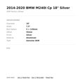 thumbnail image 3 of 2014-2020 BMW M240I Cp 18" Silver OEM Factory Wheel Rim 36117846784, 3 of 3