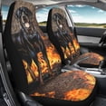 thumbnail image 4 of Xoenoiee Universal Fit Car Seat Covers Rottweiler Dog Flame Print, Breathable Vehicle Front Bucket Seat Protector for Most Car SUV Truck Sedan or Van, 4 of 6