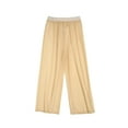 thumbnail image 2 of Honganda Women Wide Leg Long Pants High Waist Perspective Loose Beach Trousers, 2 of 6