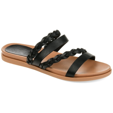 

Journee Collection Womens Colette Wide Width Slide Flat Sandals