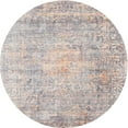 thumbnail image 1 of Ahgly Company Machine Washable Indoor Round Traditional Rosy Brown Pink Area Rugs, 3' Round, 1 of 7