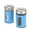 Blue, variant on STJKBDFC Stainless Steel & Glass Red Salt & Pepper Shaker Set with Pour Spout (2 Pack)
