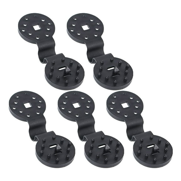 Heavy Duty Black Shade Cloth Clips - Round Sun Shade Fabric Fasteners for Outdoor Garden, Greenhouse & Backyard Netting