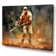 thumbnail image 2 of Designart Art Mural Sport Baseball, Abstrait Paysage Intérieur Baseball, Grand Art Mural Sport Baseball, Art Mural Moderne sur Toile Orange, 20x12 Pouces, 2 of 5