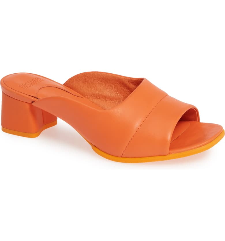 sandals orange color
