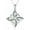 B Witches Knot, variant on Celtic Knot Necklace Sterling Silver Witches Knot Pendant Necklace Irish Jewelry Gifts For Women