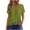 Green, variant on Black XXL WIZUTIZ Womens Blouse up to 65% Off Plain Basic Fluffy Loose Fit Shirts Solid Work Out Crew Neck Tops Lightweight Ladies Tshirt Pure Colour Cotton Blend Tee Oversize Short Sleeve T-shirt Bl