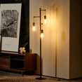 thumbnail image 2 of Floor Lamp for Living Room 1.6 m Tall Reading Light with Glass Shades, 2 of 9