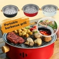 thumbnail image 2 of Portable Barbecue Grill Charcoal Stove Stainless Steel Split BBQ Stove, 2 of 8