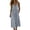 *Gray, variant on VBVC Women's Cotton-Linen Spaghetti Strap Midi Dress , Summer V-Neck Dresses For Women,Ladies' Button Front A-Line Dress with Pockets,Gray,S-2XL