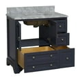 thumbnail image 6 of Madison 36" Bathroom Vanity with Marine Gray Cabinet and Carrara Marble Top, 6 of 6