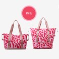 thumbnail image 2 of Bolsa De Viaje Bolso de mano para mujer, bolso multifuncional con estampado de leopardo para ordenador portátil, para viaje y vacaciones, 2 of 9