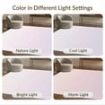 thumbnail image 7 of ODIKA Fluffy Minimalist Horizontal Band Transition Blush Furry Purple for Living Room, Under Sectional, Family , Non-Slip Flatwoven, 7 of 7