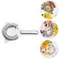thumbnail image 2 of 1Pc Stainless Steel Cocktail Strainer Rustproof Bar Ice Strainer (Silver), 2 of 8