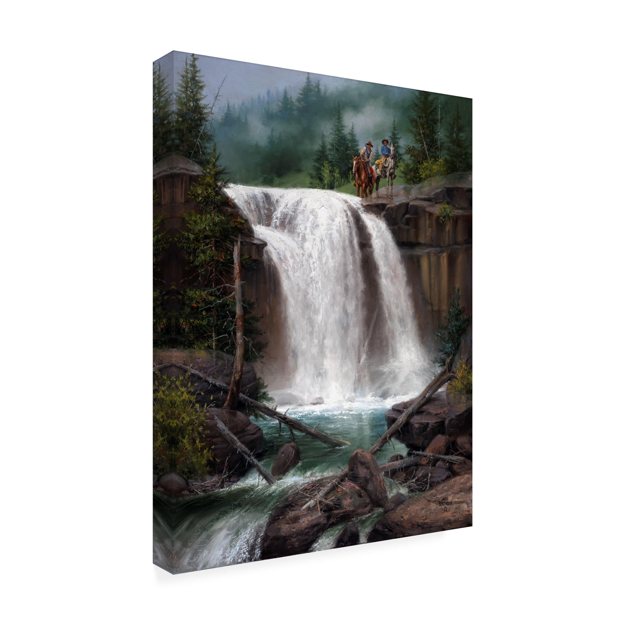 Jack Sorenson 'Above The Falls' Canvas Art