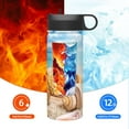 thumbnail image 6 of Picia Beach Starfish Shell Pattern 18oz Sports Insulated Kettle With Straw Insulated Water Bottle For Running Hiking Cycling Climbing Men'S Woman Insulated Water Bottle, 6 of 8