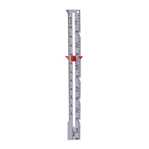 Sewing Gauge Sewing Measuring Tool Metal Sliding Gauge Fabric Quilting Ruler Seaming Measuring Gauge for Sewing Knitting