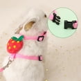 1 Set Pet Traction Rope Adjustable Carrot Doll Pet Cat Rabbit Chest