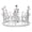 Silver, variant on EeaseCA Crown Cake Topper Decoration with Rhinestones and Pearls Vintage Style Royal Centerpiece Headband Crown for Party Wedding(Silver)