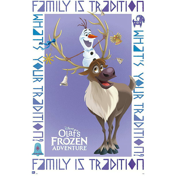 Olaf's Frozen Adventure - Disney Movie Poster / Print (Olaf & Sven)