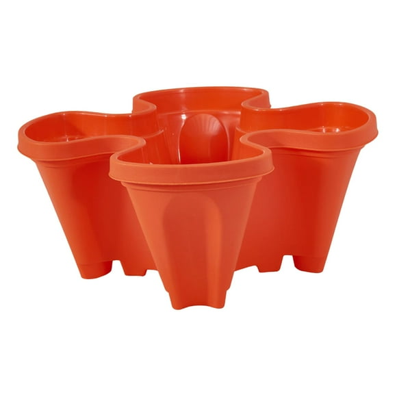 Vertical Gardening Planter Strawberry Planting Pot for Succulents Red